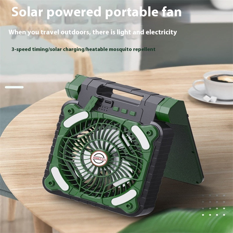 Outdoor Solar Fan Light