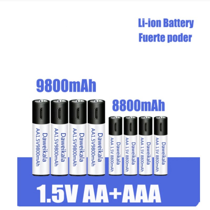15V USB Rechargeable Batteries