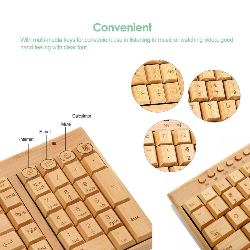 Bamboo Eco Keyboard Set