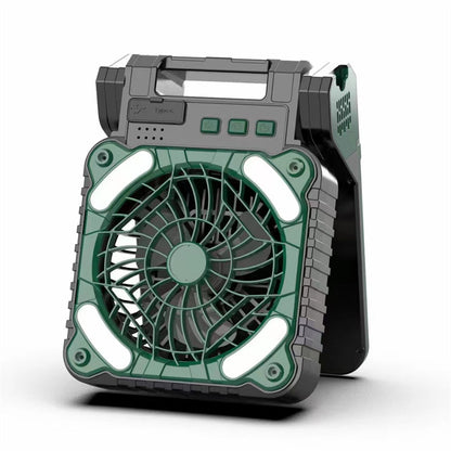 Outdoor Solar Fan Light