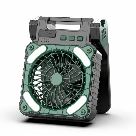 Outdoor Solar Fan Light